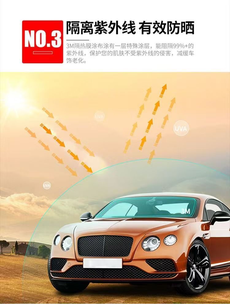 3m Car Window Film Platinum Series Full Car Film Sun Protection Uv Protection Anti-Explosion Glass Insulation Film