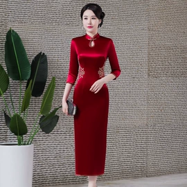 旗袍;中老年休闲套装;妈妈服