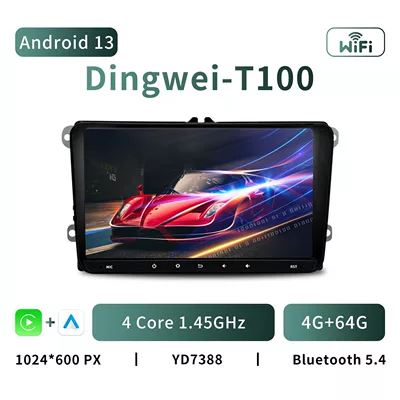 9inch Android Carplay Car Navigation | DVD Navigation - t100-android-13-4-core-4g64g-9inch