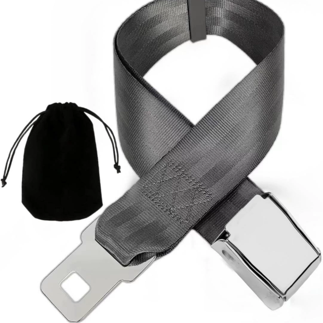 Удлинитель ремня безопасности для самолета, авиационный удлинитель, портативный регулируемый металлический удлинитель с пряжкой для использования в автомобиле
