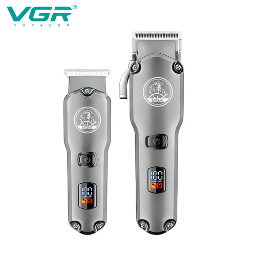 VGR675 hair clipper set high power clipper machine waterproof oil head clipper electric clipper LCD digital display hair clipper