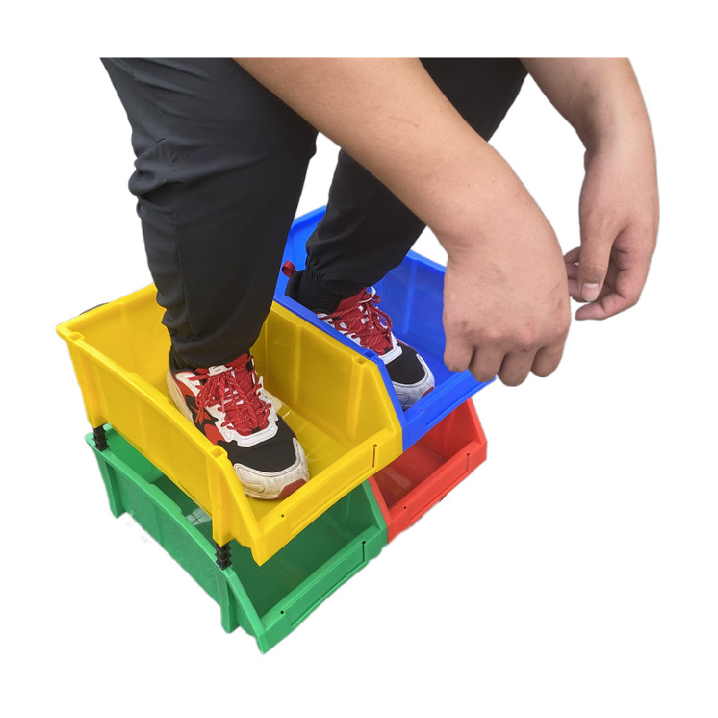 仓库收纳盒加厚组合式斜口塑料盒子零件盒物料盒分类工厂跨境批发