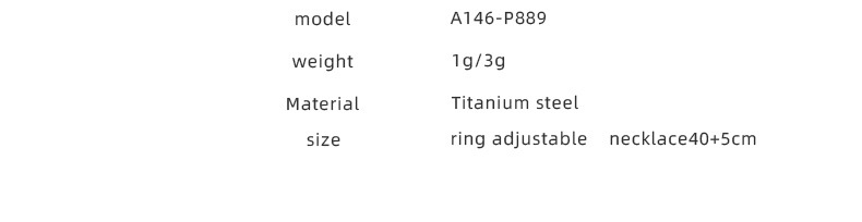 Korean fashion rose flower ring necklace titanium steel jewelry wholesale