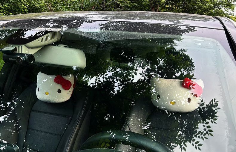 Car Headrest Neck Pillow Creative Car Cute Kt Car Seat Headrest Car Neck Pillow