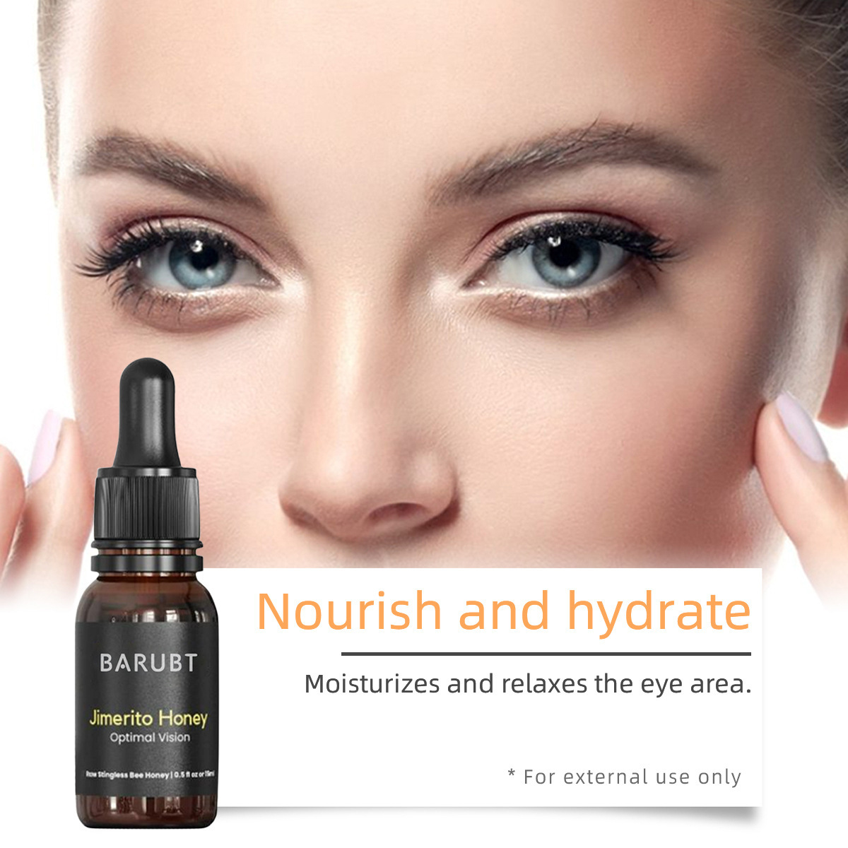 Cross-border BARUBT Jimeirito Honey Eye Care Refreshing Gentle Moisturizing Hydrating Eye External Care 4
