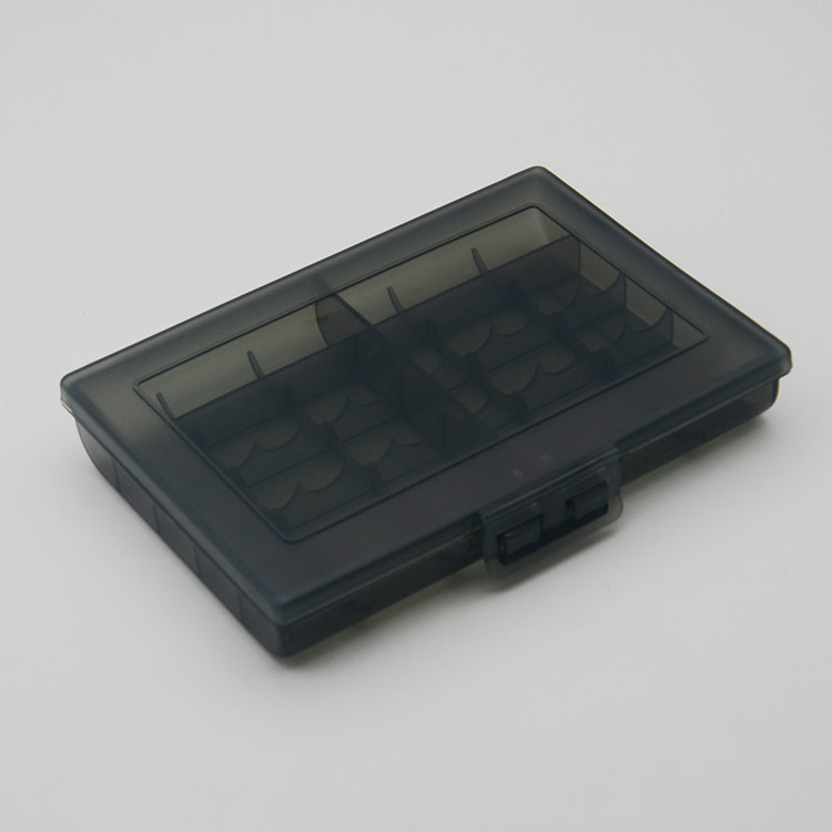 台湾台塑10节装5号7号电池盒 AA/AAA电池收纳盒透明可做LOGO