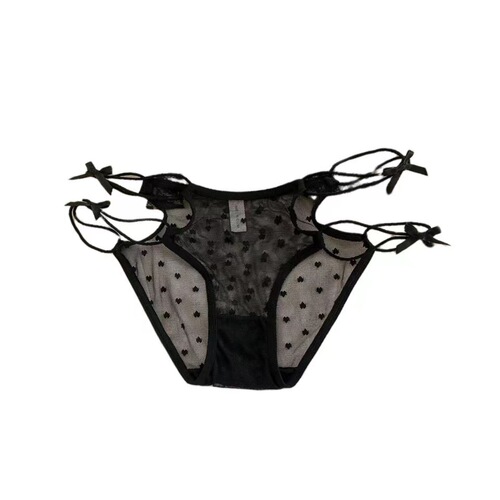Heartbeat Trap~Pure Desire Sexy Panties Women's Lace Hollow Thin Mesh Breathable Low-Waist Women's Briefs