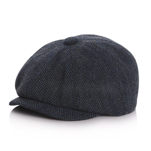 Autumn/Winter Children's Beret Hat, Parent-Child Adult Duck Bill Hat, Baby Octagonal Newsboy Hat, Unisex Forward Hat