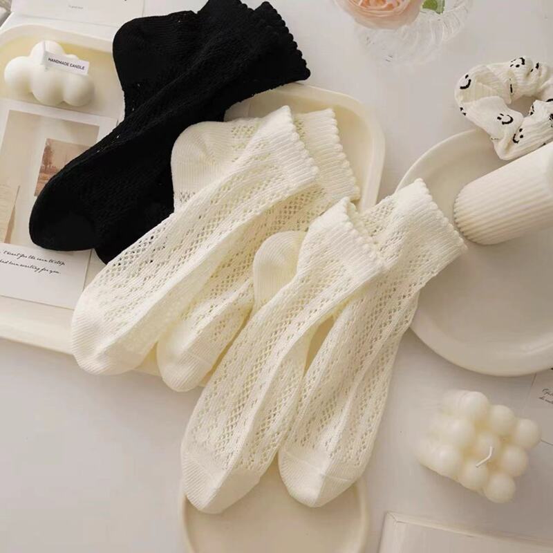 Women's Summer Thin Mesh Short Socks, Versatile Breathable Deodorant Ultra-Thin Sweet Short Sports Socks