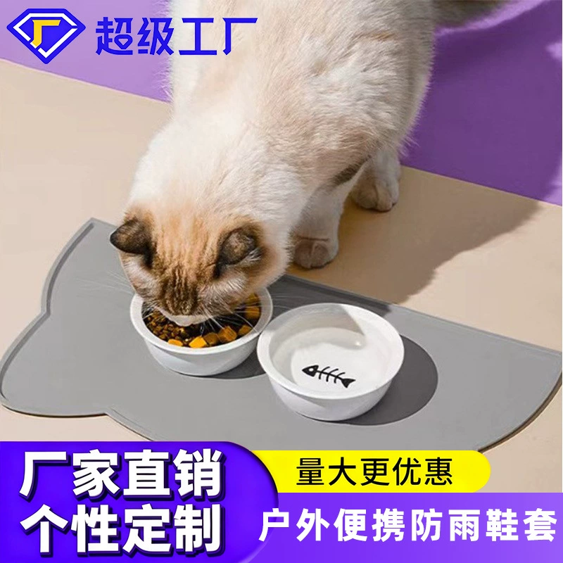 Производители спот противоскользящие и протекающие легко моющие головки кошек миски с рисовыми чашками