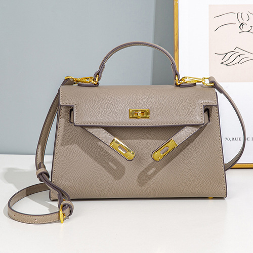  Spring and Summer New Niche Commuting Handbags Western Fashion Handheld Kelly Bag Women's Versatile Shoulder Crossbody Bag