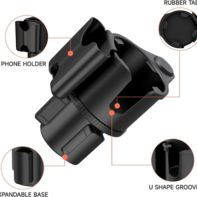 Mobile Phone Holder In-Car Enlarged – Car cup holder/beverage holder