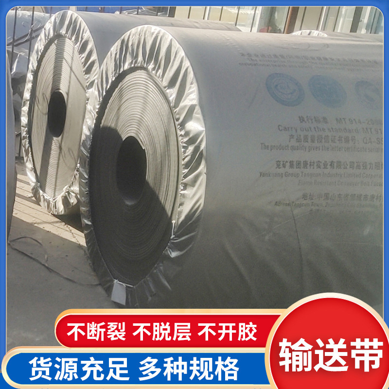 800S-1000mm黑色橡胶输送带整芯阻燃矿用耐磨防滑矿用优选