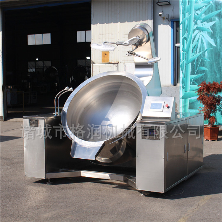 全自动炒料机 工厂炒火锅底料的机器 大型全自动火锅炒料设备