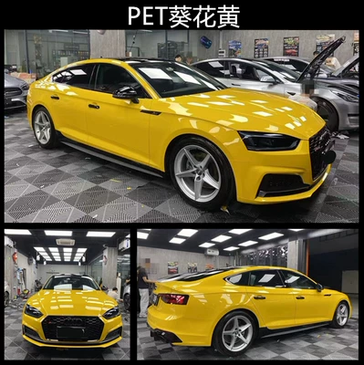 Auto Color Change Film, Film Full Body Film Nado - pet-sunflower-yellow-whole-roll