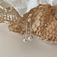 范智喬 韓國韓版925純銀耳墜耳釘耳飾銀飾 靈氣大小耳環流蘇耳環