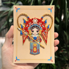 戏曲人物金属冰箱贴戏曲国粹传统文化王昭君磁吸旅行纪念品