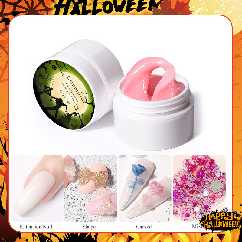 Halloween New Nail Art Kneading Glue Construction Solid Non-stick Hand Extension Glue Carved Sticky Drill Non-stick Hand Extension Mold Halloween New Nail Art Kneading Glue Construction Solid Non-stick Hand Extension Glue Carved Sticky Drill Non-stick Hand Extension Mold