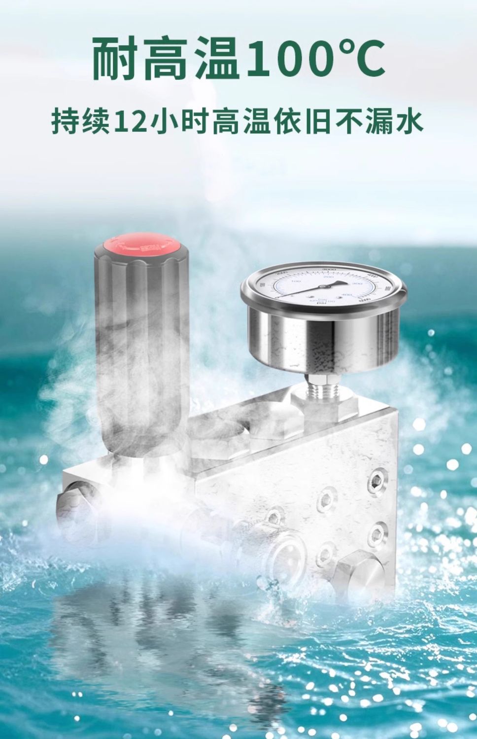 Black Cat High Temperature and High Pressure Hot Water Cleaning Machine Car Washing Machine Commercial Kitchen Heavy Oil Stain Anti-Corrosion Acid and Alkali Disinfection Gun
