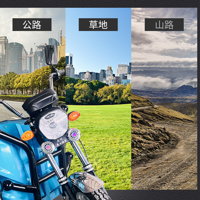 Triciclo eléctrico con capacidad de carga dinámica súper fuerte para entrega exprés y configuración de puestos, vehículo agrícola con triciclo eléctrico de alta resistencia.