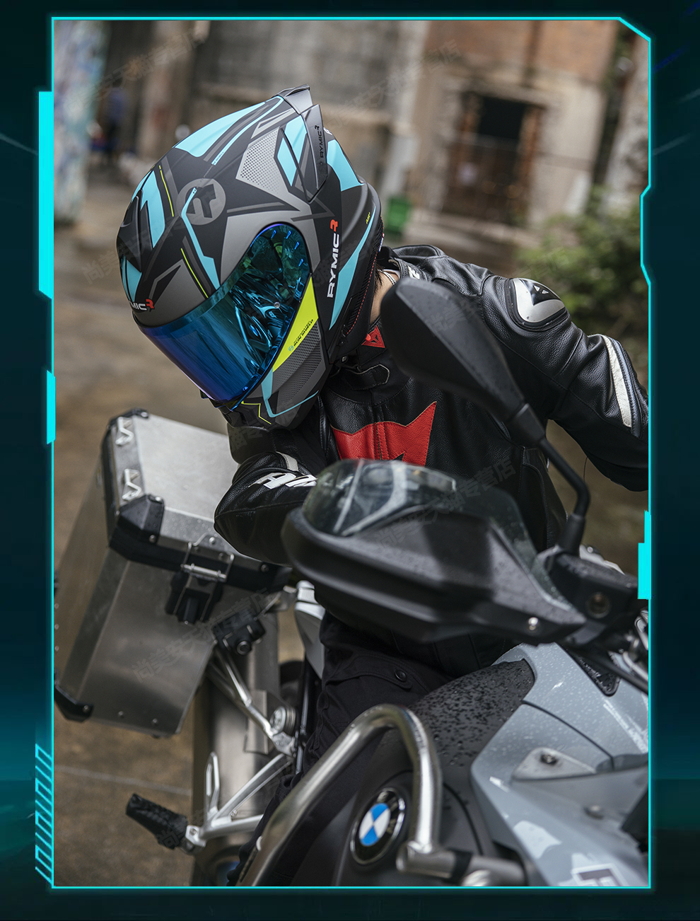 Motorcycle Helmet for Men and Women, Dual Lens Flip-Up, Full Face, Bluetooth Slot