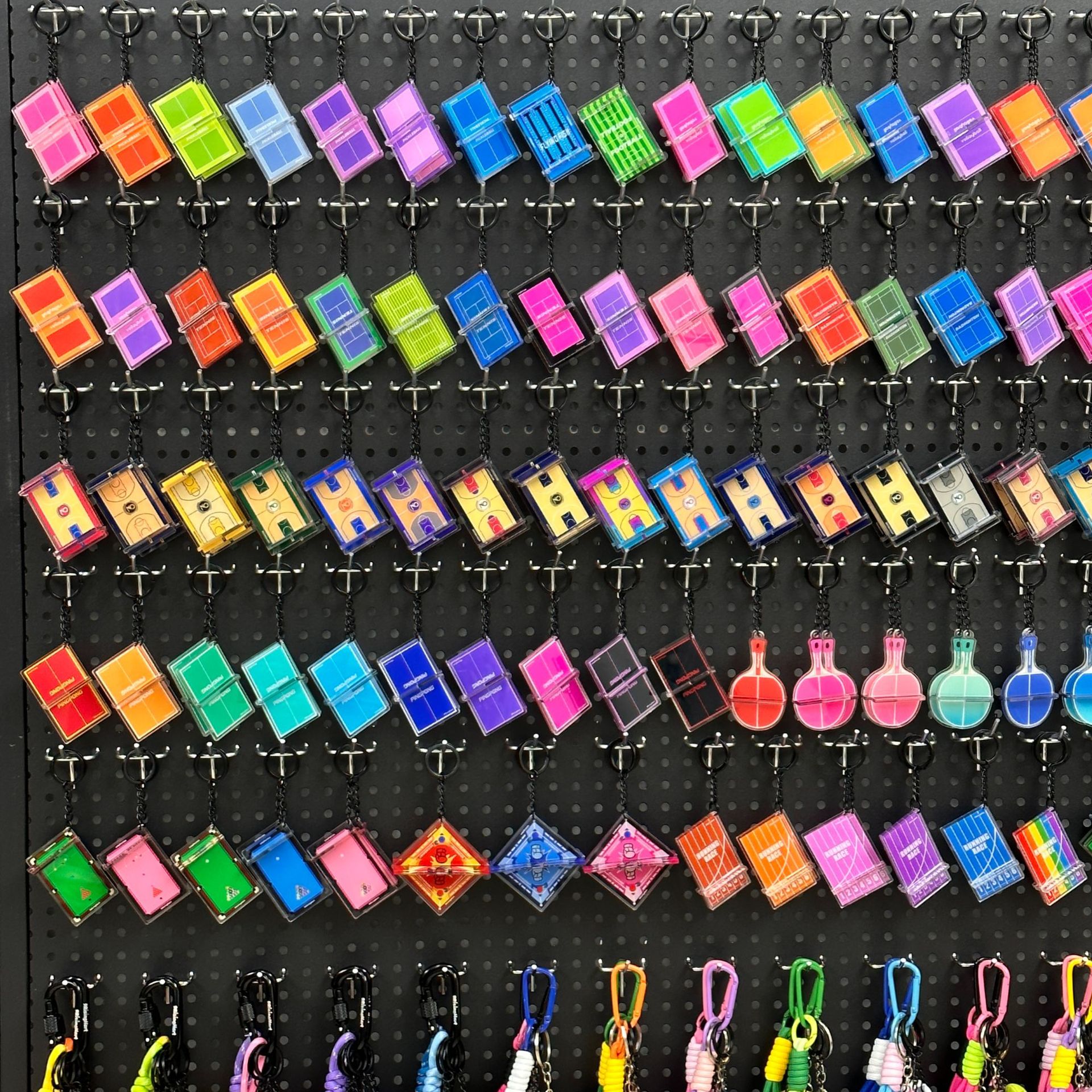 Creative three dimensional acrylic sports keychain