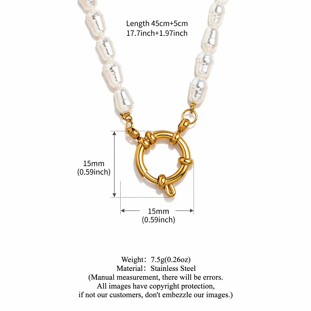 Bracelet d'eau perle (sans pendentif) 40 5cm