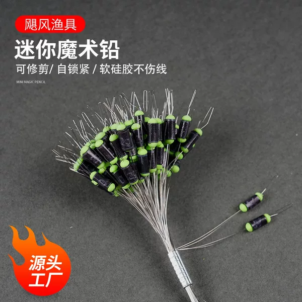Graduated lead, mini magic lead, self-locking line, trimmable lead sheet, lead sinker, specialized lead sinker for traditional stream fishing, micro lead