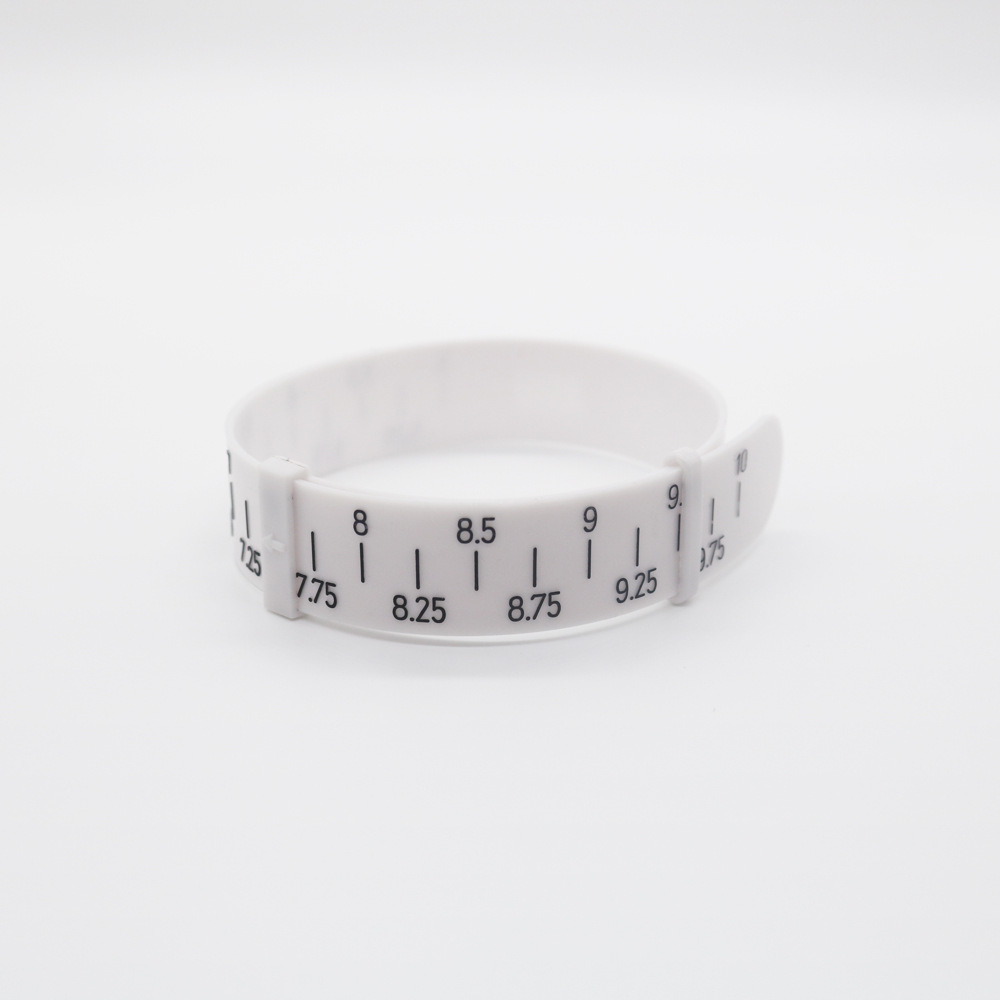 화이트 인치 팔찌 측정 스트랩