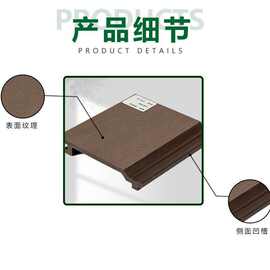 木塑墙板户外装饰塑木外墙挂板防腐户外装修墙板加工可拿样
