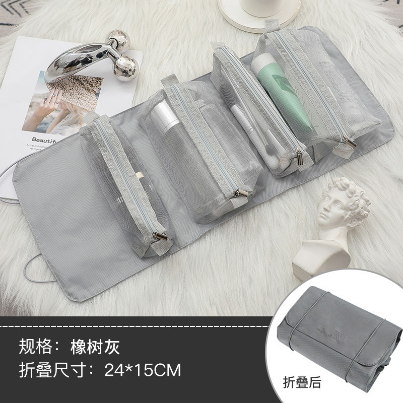 Gran capacidad Cuatro en Uno bolsa de cosméticos Tagi bolsa de lavado dividida portátil plegable de viaje bolsa de cosméticos de alta apariencia al por mayor