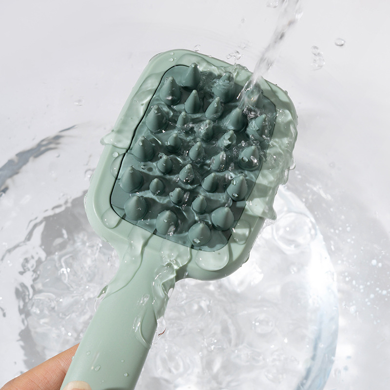 太さの歯の両面のハンドルは髪を洗って乾湿します。|undefined