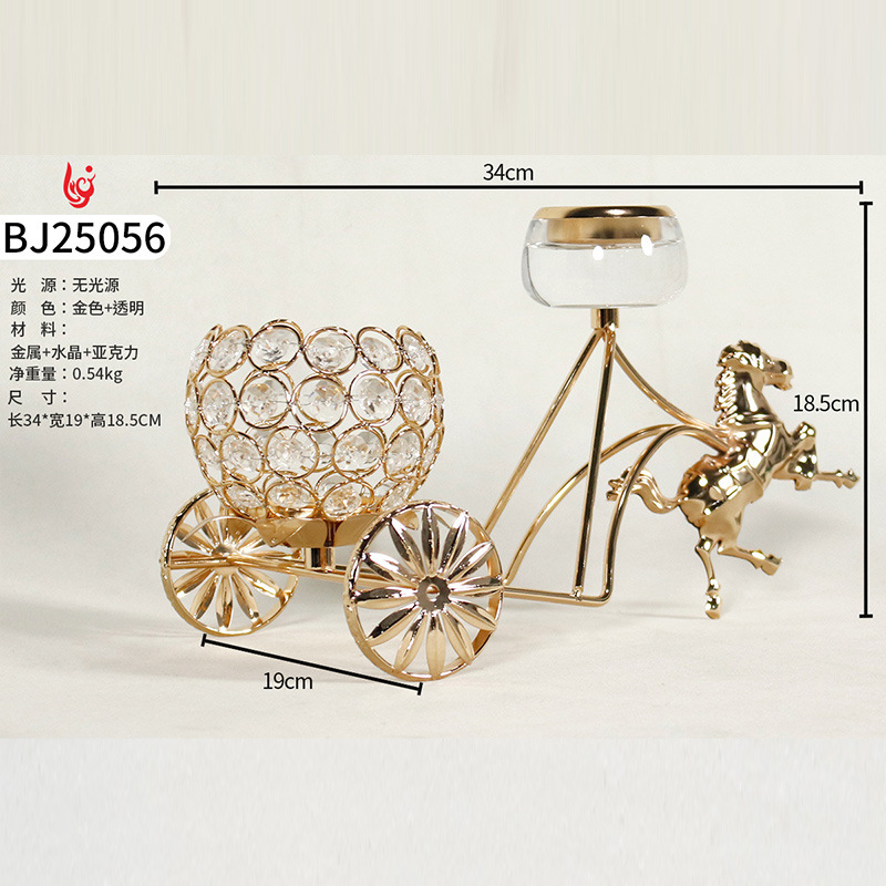 Decoración de bodas creativa, bandeja de frutas de vela moderna, mesa de vela de lujo ligera, almacenamiento de dulces de alta calidad, exquisito estilo americano.