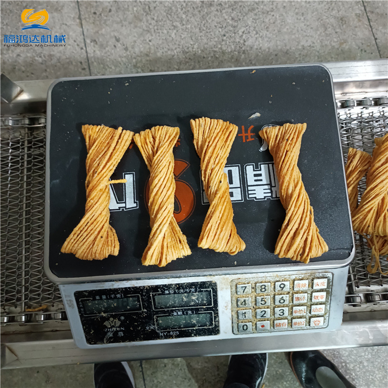 可控重量的金丝馓子油炸机 五钱重的小馓子油炸流水线