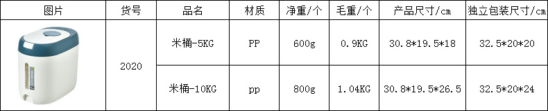 装米桶家用厨房防虫防潮密封储米箱米缸面粉桶储存罐大米箱收纳盒详情1