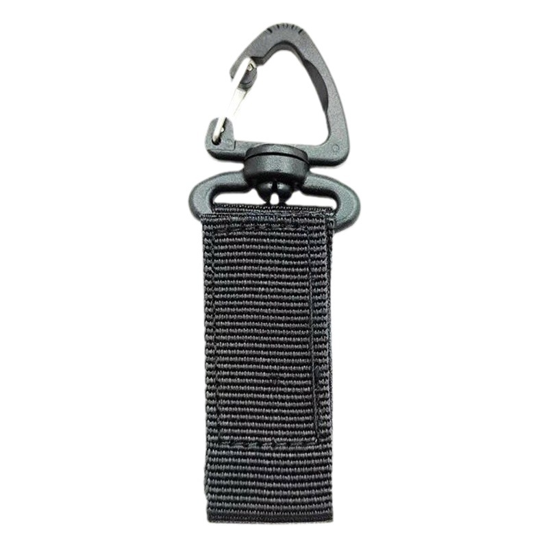 Mochila táctica giratoria de 360 grados al aire libre hebilla colgante hebilla triangular de un solo punto mosquetón multifuncional llavero de anillo colgante tipo D
