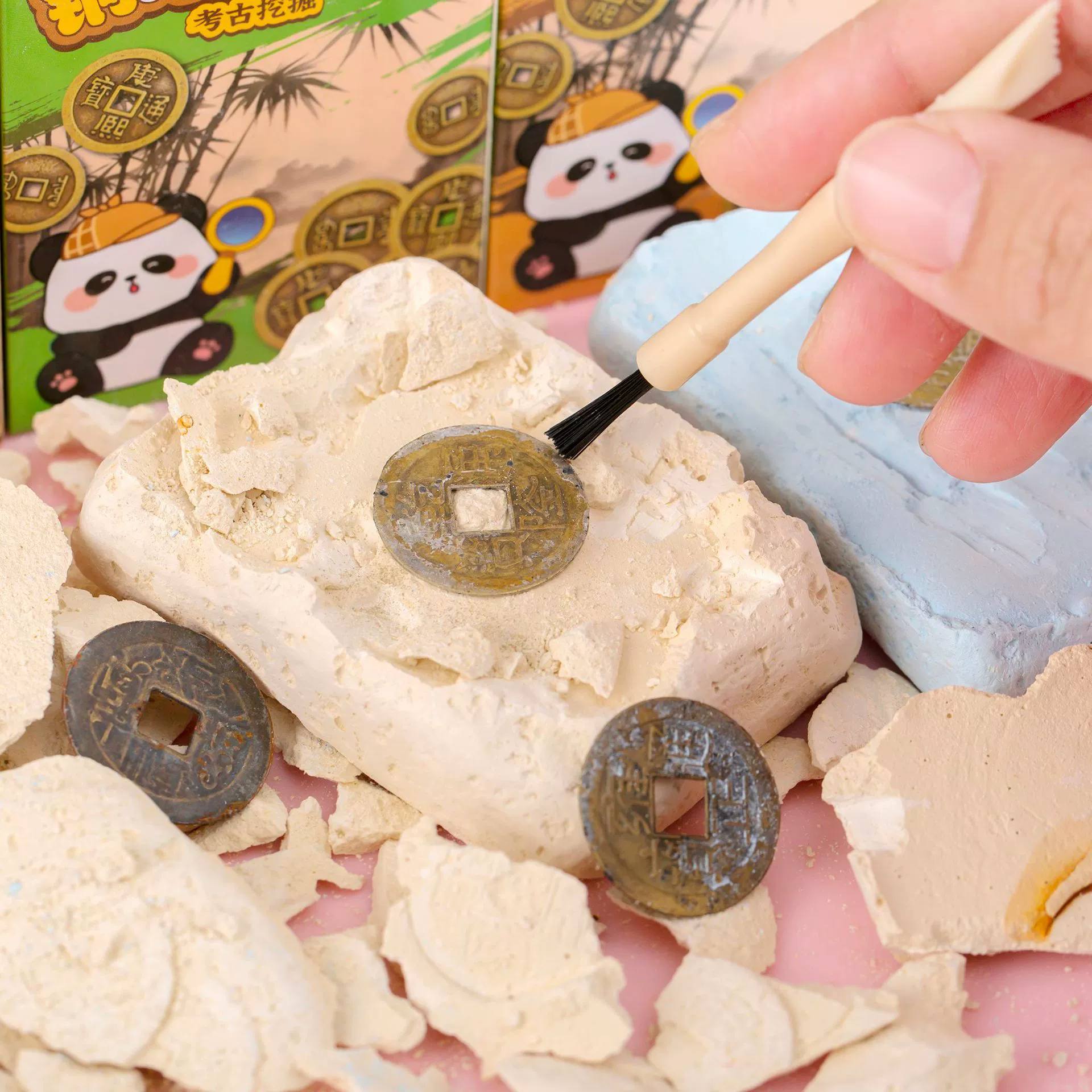 Realistic copper archeological smart toy for elementary school students, DIY, Birthday gift, archaeological excavations