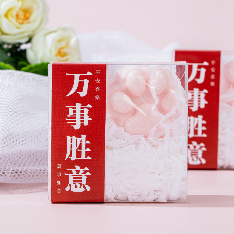 猫の爪の手の石鹸の喜石けんのお土産の実用的な小さい贈り物の高い顔の値は人の結婚式の結婚する国風の単品に送ります。|undefined