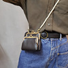 Small bag, fashionable shoulder bag, universal chain from pearl, one-shoulder bag, small cute wallet, 2022, city style