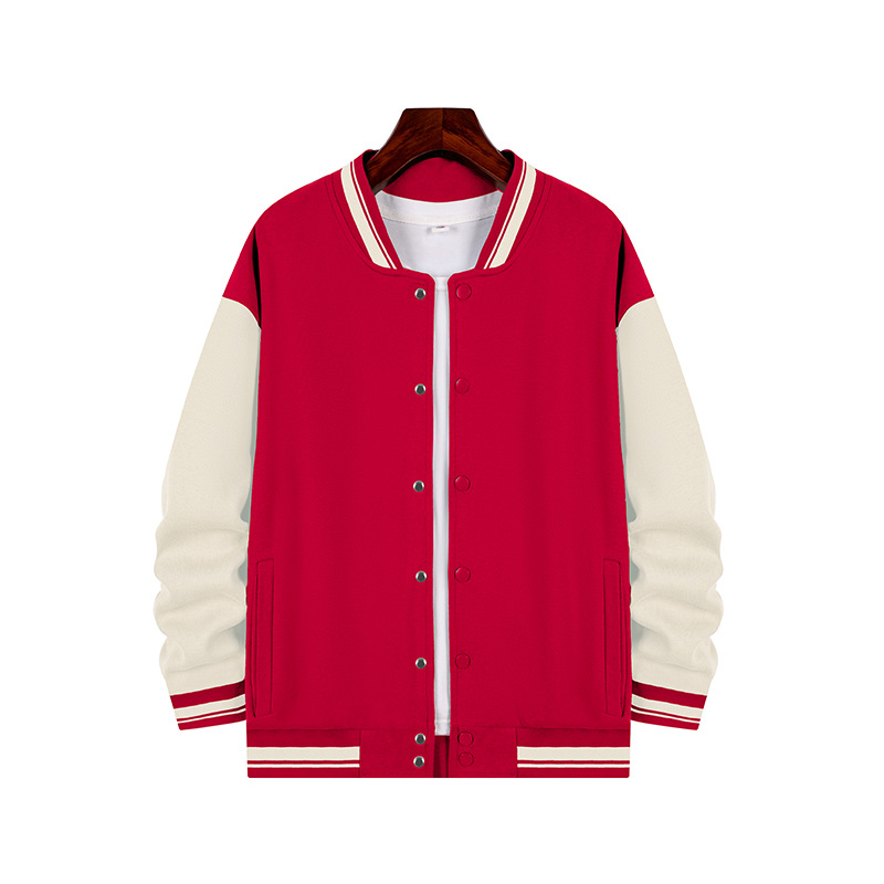 Silver Fox Velvet Drop-hombro uniforme de béisbol impreso LOGO empresa Otoño e Invierno actividad uniforme estudiante clase uniforme bordado Diseño DIY