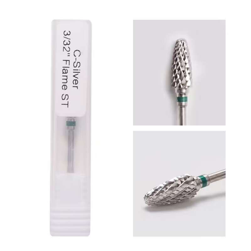 Tungsten acero bala maíz plateado C