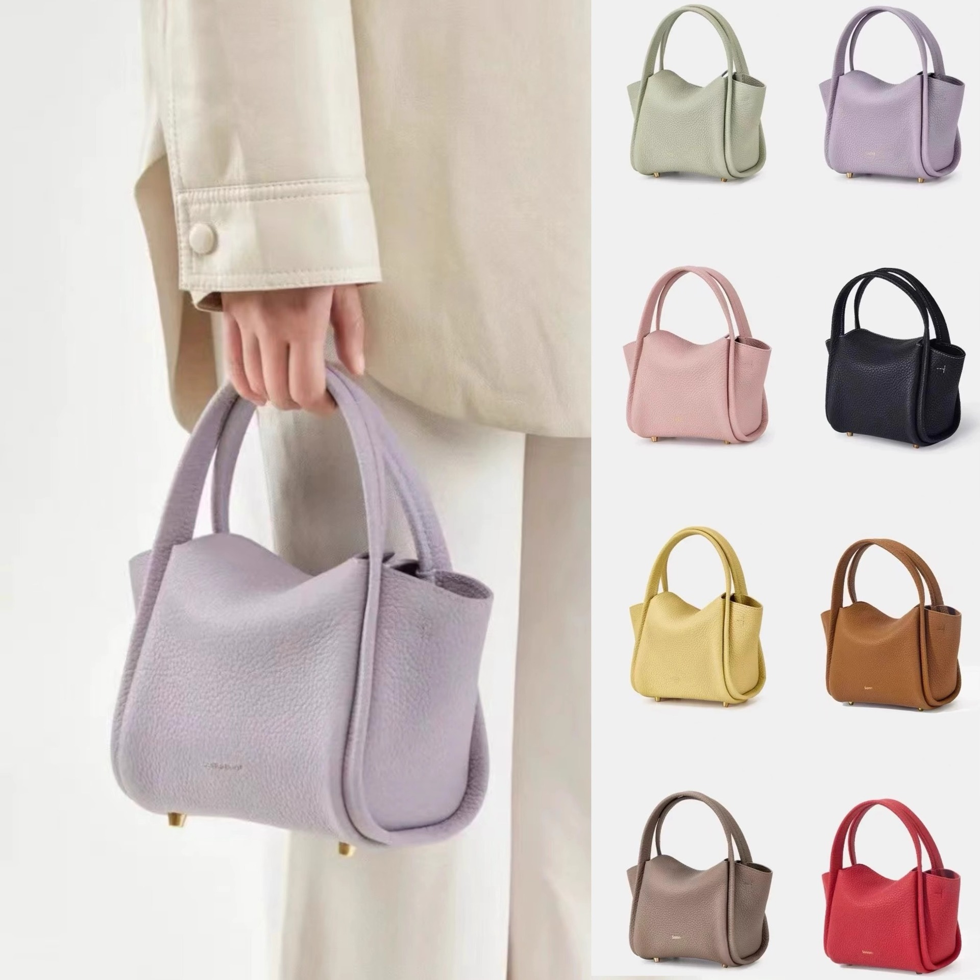 SONGMONT MOUNTAIN에는 느슨한 잉곳 가방 바구니 시리즈 새로운 틈새 패션 올 매치 휴대용 메신저 백이 있습니다.