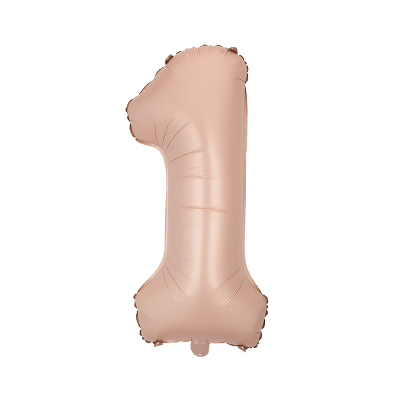 Versión americana verde digital flotante vacío globo de película de aluminio 32 pulgadas oro medio globo digital 34 pulgadas globo decoración al por mayor