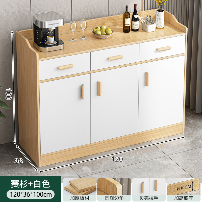 Armario de té, armario lateral, armario de almacenamiento, sala de estar, armario de almacenamiento contra la pared, armario de té de lujo ligero, armario de almacenamiento pequeño, armario de almacenamiento