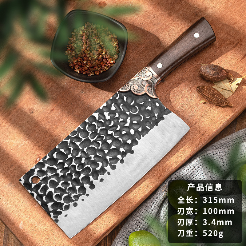 Cuchillo de cocina de varios estilos de Jianghu forjado a mano cuchillo de cocina de doble uso cuchillo de corte de carne cuchillo de corte de hueso cuchillo de corte Yangjiang