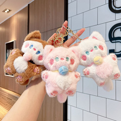 かわいい猫のぬいぐるみのペンダントの屋台の人形の卸売りkt猫の人形の漫画のキーホルダーのぬいぐるみ