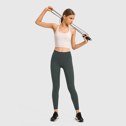 European and American spring and summer new yoga sports vest for women, slim U-neck, beautiful back, fitness running yoga top for women