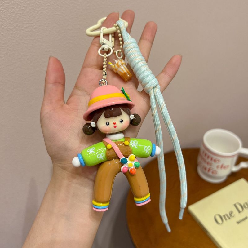 国潮盲盒高级个性态度女孩立体好质感粘土公仔钥匙扣包挂配件饰品|undefined