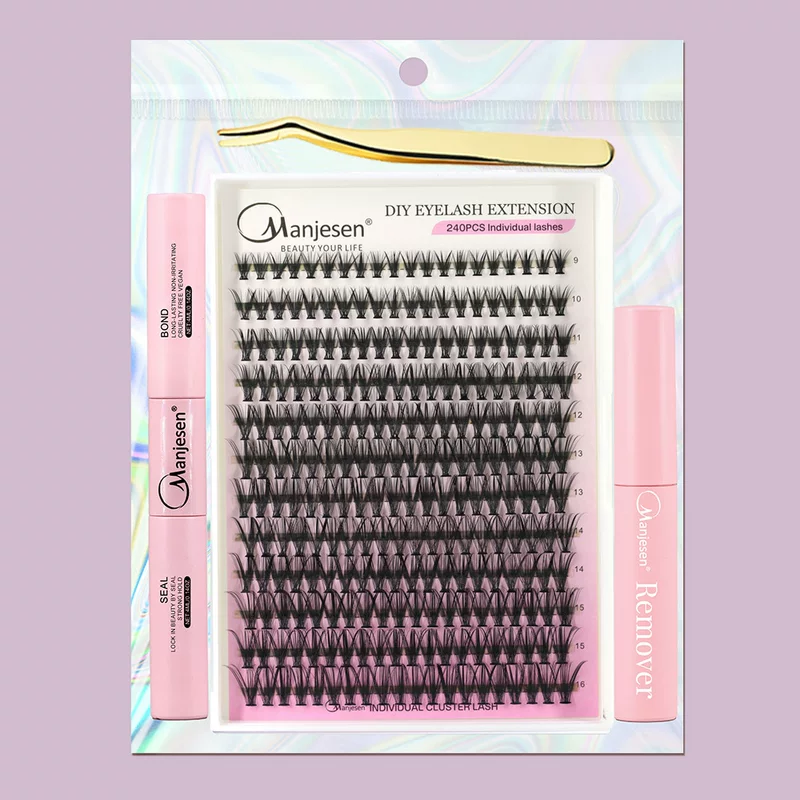Segmented False Eyelashes (DIY lash) — Individual Cluster Lashes, Natural Thick, 30D/40D Options
