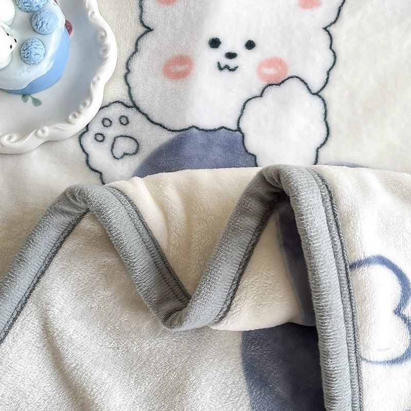 Leche mantas de lana de coral brida gruesa mantas de lana de coral mantas de siesta mantas de invierno